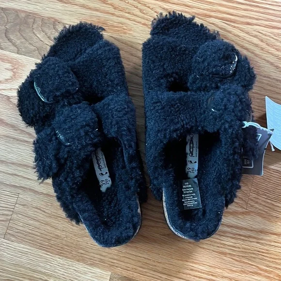 Birkenstock Arizona Big Buckle Shearling Size8 NWT